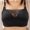 Black, variant on Strap Bras for Women Without Underwire Top Support Sagging Bra Lace 3/4 Cup Underwear, 40