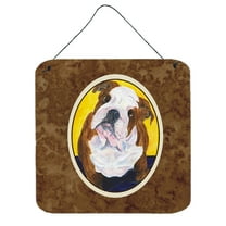 Carolines Treasures SS8415DS66 English Bulldog Aluminum Metal Wall or Door Hanging Prints, 6 x 6", Multicolor