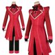 thumbnail image 2 of Peluca de disfraz de Cosplay de HOLOUN Haz Hotel Anime Alastor, red de rosas, fibra sintética, tamaño ajustable, regalo de Halloween para convención de disfraces, 2 of 5