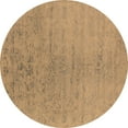 thumbnail image 1 of Ahgly Company Indoor Round Oriental Brown Industrial Area Rugs, 7' Round, 1 of 4