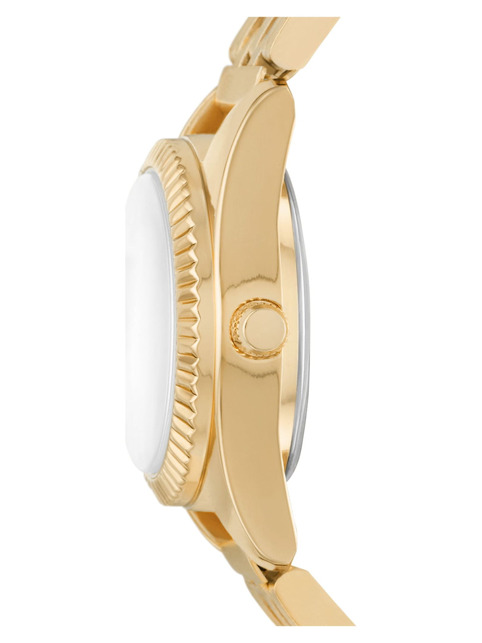 Time Tru Womens Wristwatch Gold Tone Bracelet Watch FMDO