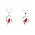 thumbnail image 1 of Qarigey Corazón colgante collar aleación cuello cadena madre novias gargantilla joyería adolescentes boda vacaciones cumpleaños decoraciones Tipo 4 2piezas Qarigey CBP188073, 1 of 6