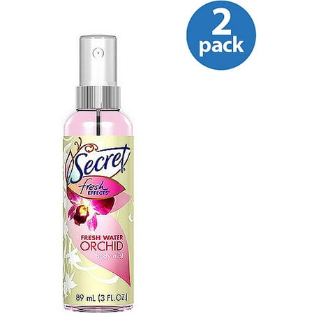 Secret Fresh Effects Body Mist Fresh Water Orchids, 3 fl oz (Pack of 2)
