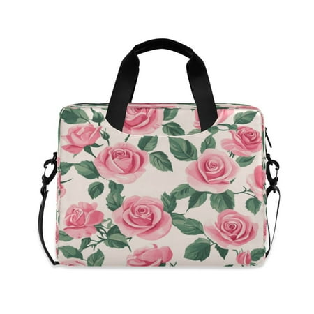 Laptop Bag Laptop Briefcase 15.7 x 3 x 11.8 Inches Laptop Bag Briefcases Laptop Storage Travel Laptop Bag Work Laptop Bag Pink Rose1