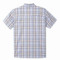 thumbnail image 6 of Bienzoe Boy's Cotton Plaid Button Down Short Sleeve Shirt Yellow/Blue 5/6, 6 of 9
