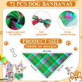 thumbnail image 2 of Pañuelos para perros Sanwuta lavables para cachorros, 72 piezas multicolor, 2 of 6