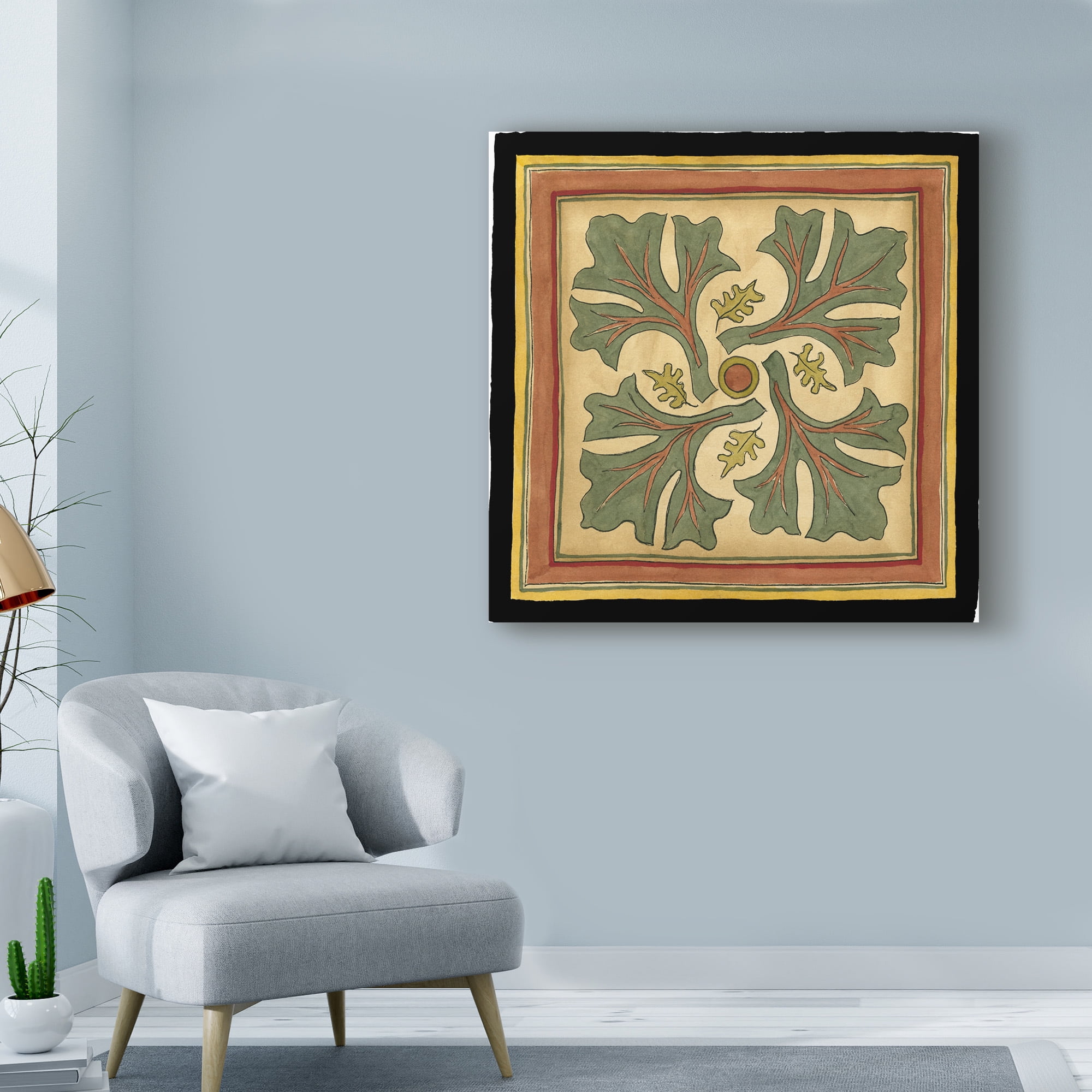 Trademark Fine Art 'Art sand Crafts Leaves II' Canvas Art by Jennifer Goldberger