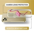 thumbnail image 6 of Case Yard iPhone-12-Pro-Max Case Clear Soft & Flexible TPU Ultra Low Profile Slim Fit Thin Shockproof Transparent Bumper Protective Cover Drop Protective Cell Phone Cases (Classic Flamingo), 6 of 8