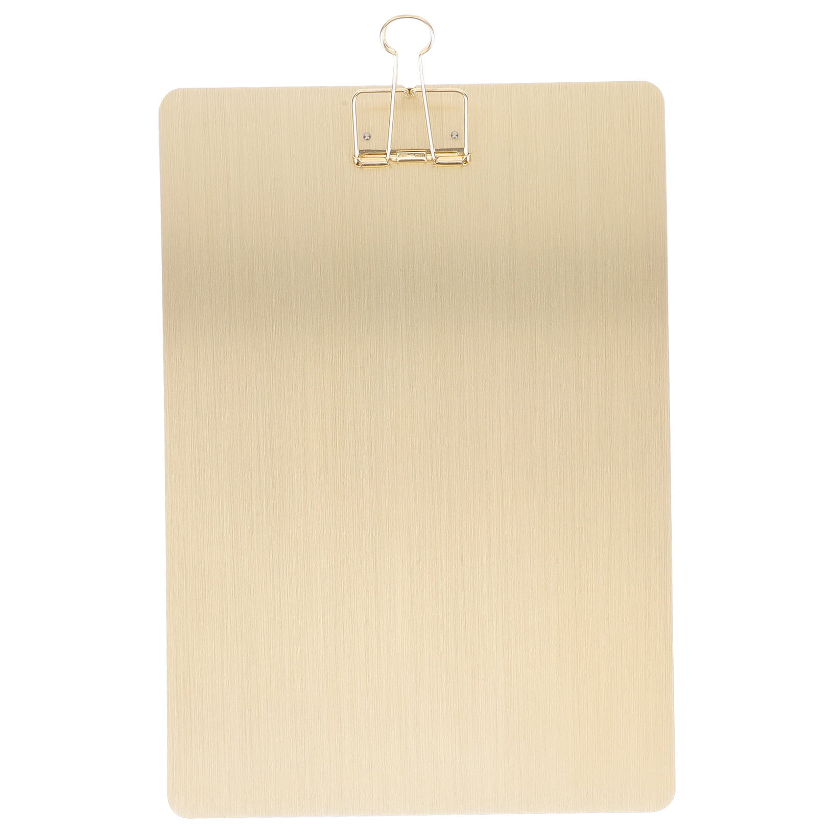 unbranded  Clipboard Organizer Foldable Paper Clips A4 Folder Student Golden