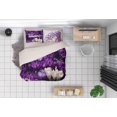 thumbnail image 1 of 3D Purple Floral Pattern Funda de edredón Set Ropa de cama Set Fundas de almohada 143, 1 of 2