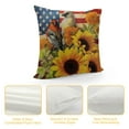 thumbnail image 4 of Cardinal Sunflower USA Flag Throw Pillow Cover Cardinals Angels Pillow Cover Happy New Year Throw Pillow Cases for Home Sofa Bedroom Livingroom, 4 of 5