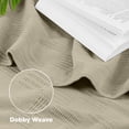 thumbnail image 4 of Utopia Bedding 100% Cotton Thermal Blanket Khaki King Size Soft, Lightweight, Breathable, Cozy Spring and Summer Blankets for Bed, Home Room Decor Gifts for Women and Men (90x108 Inches), 4 of 8