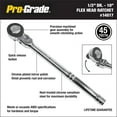 thumbnail image 4 of Pro-Grade 1/2in Drive 10in Flex Ratchet – Round Head, 45 Tooth, Reversible, Rust Resistant, 14017, 4 of 4