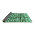 thumbnail image 2 of Ahgly Company Indoor Square Abstract Turquoise Blue Modern Area Rugs, 8' Square, 2 of 4