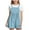 Blue, variant on Kaemgyyd 5-14 Y Kids Toddler Girl Summer Outfit Casual Sleeveless Bib Overalls Loose Fit Wide Leg Cute Short Jumpsuit with Pockets