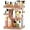 Pink, variant on Makeup Organizer 360 Rotating Cosmetic Organizer, DIY Adjustable Makeup Carousel Spinning Holder Rack, Large Capacity Cosmetic Display Cases Vanity Countertop Fits Makeup Brushes Lipsticks (Grey)