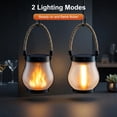 thumbnail image 4 of Solar Lanterns Outdoor Waterproof, Outdoor Solar Lanterns with Flickering Flame Effect, USB&Solar Charging,Hanging Light for Garden Patio, 6 Pack, 4 of 7