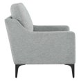 thumbnail image 3 of Armchair Accent Chair, Light Grey Gray, Fabric, Mid Century Living Lounge Cafe Lobby Hospitality Restaurant, Modern Contemporary HB34324, 3 of 9