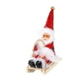 thumbnail image 2 of Figura de Papá Noel Hugo Esquiando Decoración de Escritorio Rojo, 2 of 10