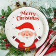thumbnail image 6 of Loyerfyivos Christmas Paper Plates 9 inch Bulk 10 Count Christmas Tree Dessert Plates, Disposable Heavy Duty Platos de Navidad, Xmas Dinner Plates, Holiday Party Table Decoration Supplies, 6 of 9