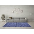 thumbnail image 3 of Ahgly Company Indoor Rectangle Abstract Blue Modern Area Rugs, 8' x 10', 3 of 4