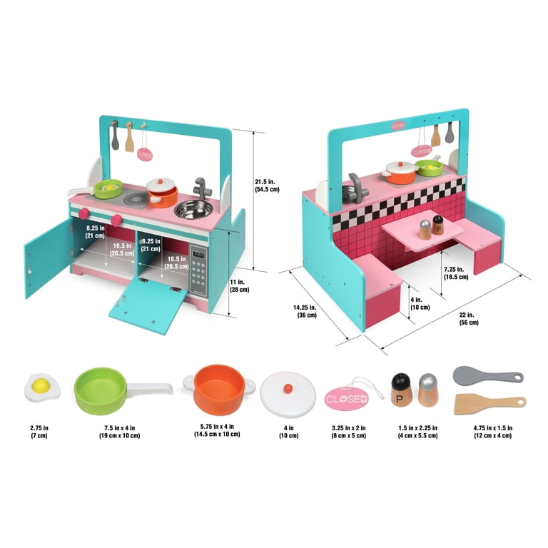 Badger Basket Retro Doll Diner and Kitchen Playset photo 5