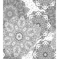 thumbnail image 3 of Ambesonne Mandala Duvet Cover Sets, Eastern Lace Floral Image, 2-Queen, White and Grey, 3 of 7