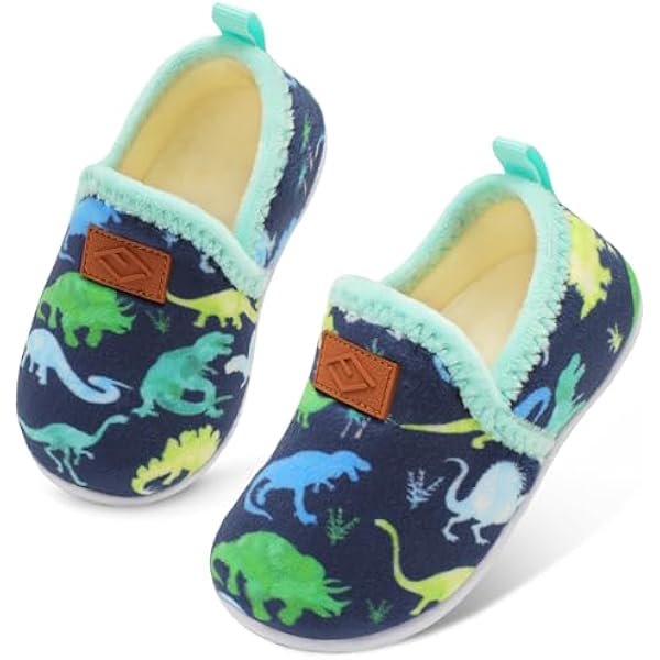 HAYAN Toddler Slippers Boys Girls House Shoes Slip on Baby Sock Shoes Lightweight Outdoor Walking Shoes