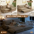 thumbnail image 5 of Homy Casa 3-in-1 Corduroy Convertible Sofa Bed, Queen Size Sleeper for Living Room, 5 of 10