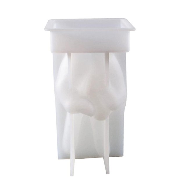 Molde de vela grande con gesto de victoria, moldes de resina para decoración de mesa del hogar Afortunado Sencillez