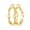 gold 30mm, variant on 14K Gold Plated Twisted Hoop Earrings for Women, Hypoallergenic Spring Clip, 30–60MM