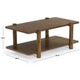 thumbnail image 2 of Safavieh Edisyn 2 Shelf Solid Wood Coffee Table in Medium Oak, 2 of 8