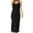 Black, variant on fatyb Women's Crochet Swim Cover up Hollow out Long Bikini Dress Sleeveless Coverup Beachwear for Women