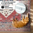 thumbnail image 5 of GLN Rugs Salur - Indoor, Machine Washable Area Rug 2'6"x6'6" Turkish Red Home Carpet, All Ages, 5 of 8