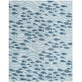 thumbnail image 2 of Unique Loom Outdoor Coastal Collection Area Rug - Shoal (7' 10" x 10' Rectangle Blue/Navy Blue), 2 of 6