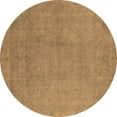 thumbnail image 1 of Ahgly Company Indoor Round Oriental Brown Industrial Area Rugs, 4' Round, 1 of 4