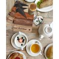 thumbnail image 4 of Texas Star Vintage Kitchen Dish Towels for Drying Dishes Set of 3, Berry Burnt Orange Brown Wooden Waffle Weave Microfiber Hand Tea Bathroom Towels Quick Dry & Absorbent Towel 15.7x23.6, 4 of 7