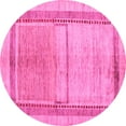 thumbnail image 1 of Ahgly Company Indoor Round Oriental Pink Modern Area Rugs, 7' Round, 1 of 4