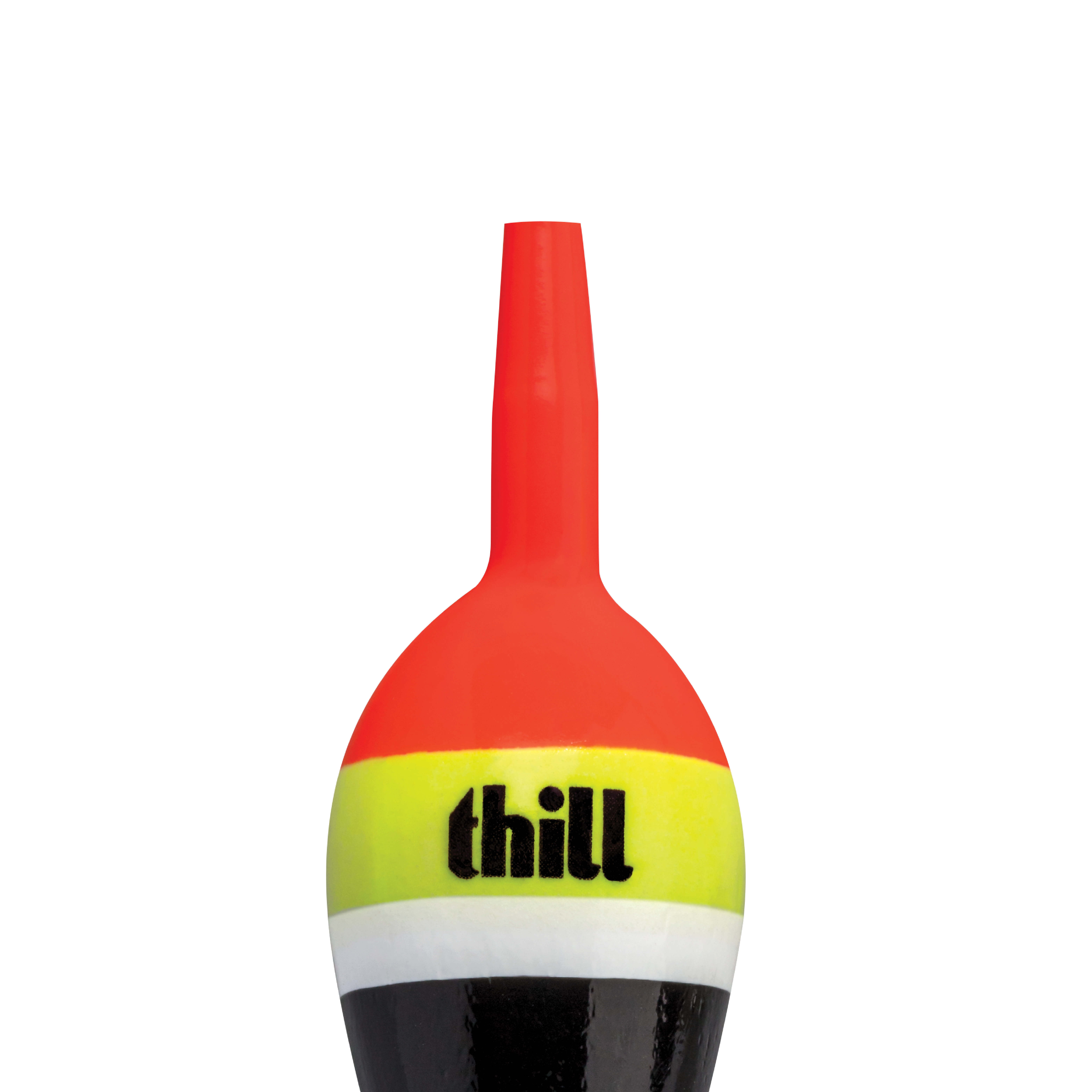 Thill Night N Day Glow Float Fishing Slip Float Yellow Black 3/4 in. Oval 
