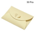 thumbnail image 3 of Unique Bargains Enveloppes Mini avec Fermoir Cœur, Rangement, Beige, 50 Unités, 3 of 5