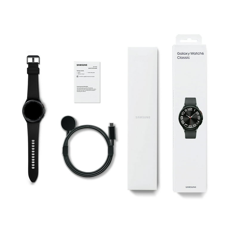 Samsung Galaxy Watch6 Classic 43mm, Bluetooth Smartwatch, Health Active Wearable, Black - Walmart.com Samsung Galaxy Watch6 Classic 43mm, Bluetooth Smartwatch, Health Active Wearable, Black - Walmart.com