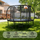 thumbnail image 2 of COOLSHT Trampolín Para Niños 8 Pies Con Canasta De Basket, 2 of 9
