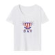thumbnail image 1 of Camiseta para mujer verano simple cuello redondo camiseta para desplazamientos senderismo playa compras XL, 1 of 7