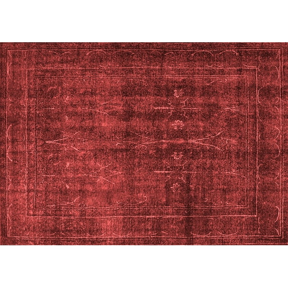 Ahgly Company Indoor Rectangle Persian Red Bohemian Area Rugs, 5' x 7'