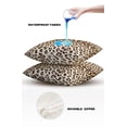 thumbnail image 4 of Outdoor Throw Pillow Cover Forest Animals Leopard Skin Print Waterproof Cushion Covers 2 Pack Wildlife Texture Pillow Cases Home Decoration for Patio Garden Couch Sofa, 4 of 6