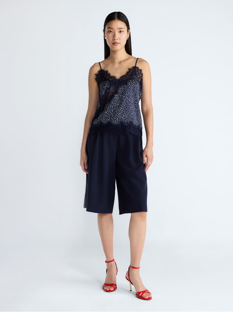 Devil Wears Prada Scoop Collection Women's High Rise Pleated