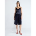 thumbnail image 2 of Devil Wears Prada Scoop Collection Women’s High Rise Pleated Culottes, 15" Inseam, Sizes 0-20, 2 of 5