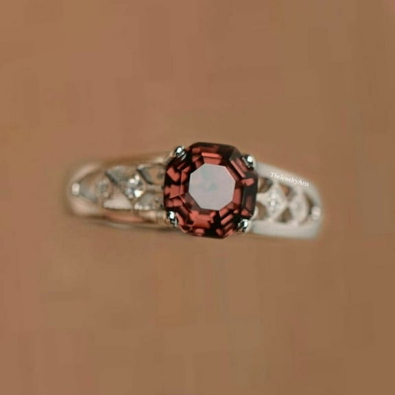 Natural Color-Changing Sultanite Diaspore Gemstone Hexagon Ring Unique Color-Changing Sultanite Ring Handmade Jewelry Gift for Her Silver 3