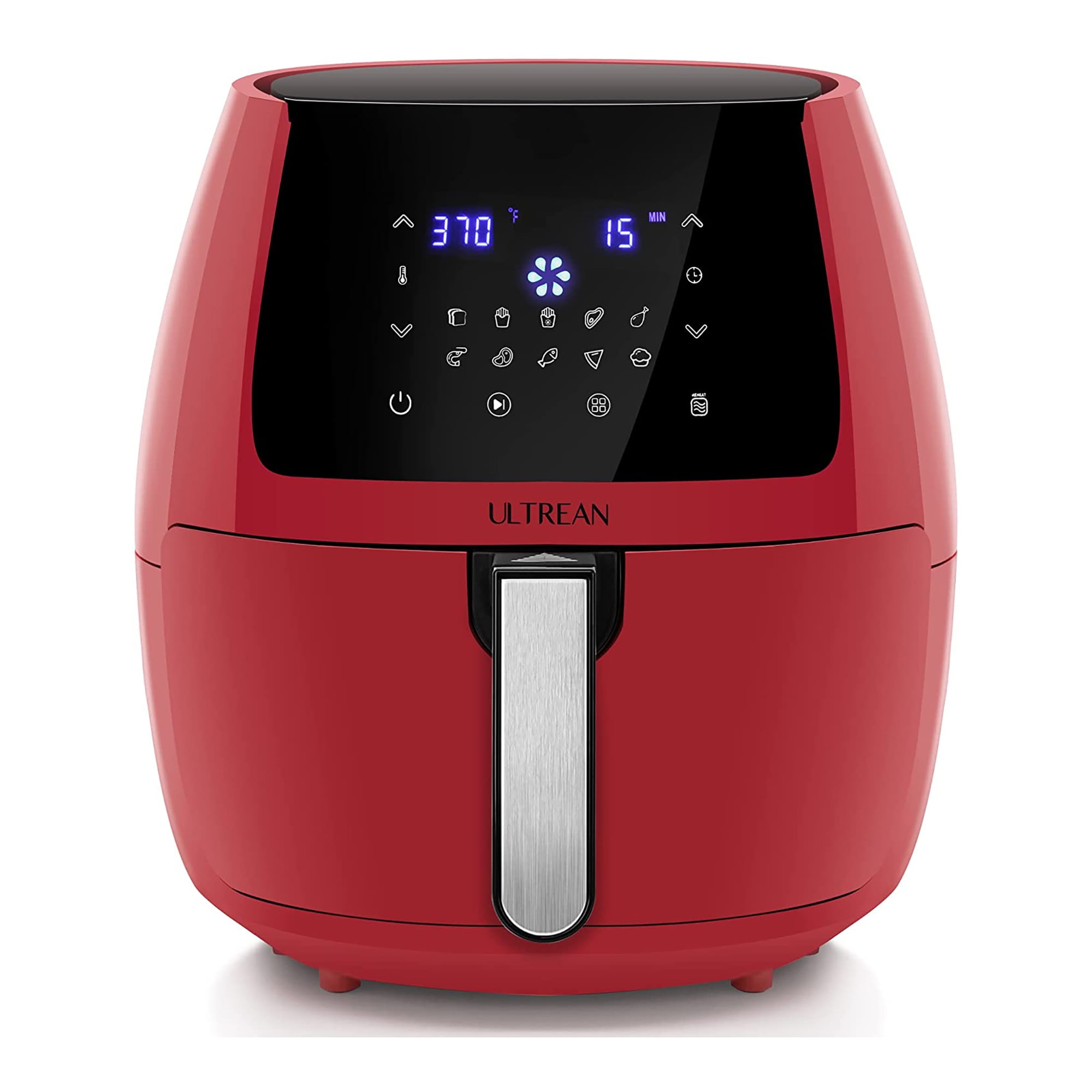SUPER DEAL Zenchef 8in1 5.8QT Electric Air Fryer 1800W Family Size Oil Free w/Time & Temperature Control Dishwasher Safe Parts 
