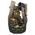 thumbnail image 1 of WELL FOUNTAIN WITH POURING PAIL, 2 BUCKETS, & 3 LEDS, 1 of 3